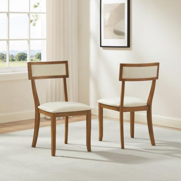 CF501419-BR Alessia Dining Chair Set - Brown - 2 Piece