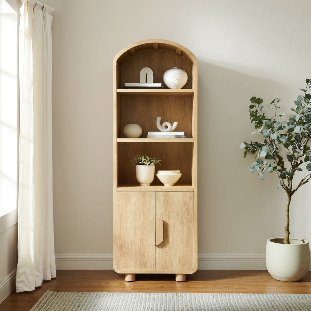 CF1412-AH 68.13 x 23.75 x 15 in. Millie Bookcase - Ash