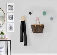 MM-CH-029-Multi Wall Button Coat Rack  Multicolor