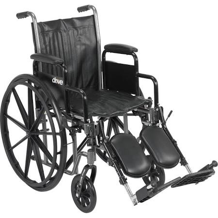 DMD SSP218FA-ELR 18 in. Wheelchair Fixed Arm & Elevated Legrest