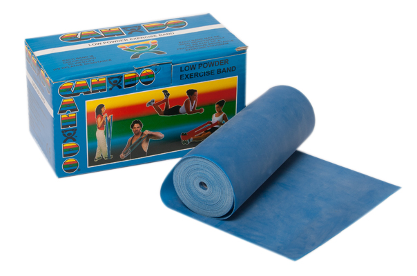 Picture of Fabrication Enterprises FAB 10-5214 6 yards Low Powder Exercise Band - Blue