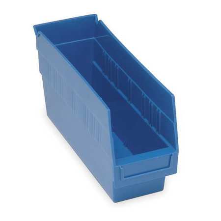 Quantum Mediacal  11.62 x 4.12 x 6 in. Shelf Bins & Accessories, Blue - 36 Count