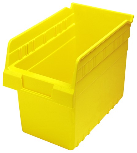 Stack & Nest Storage Container, 12.7 gal, 23-1/2 in L x 19-1/2 in W x 12 in H, Blue, Polyethylene