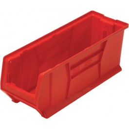 Quantum Food Service QUS951 RD Hulk Stack Shelf Container - 23 7/8 x 8 1/4, Red, Case of 6