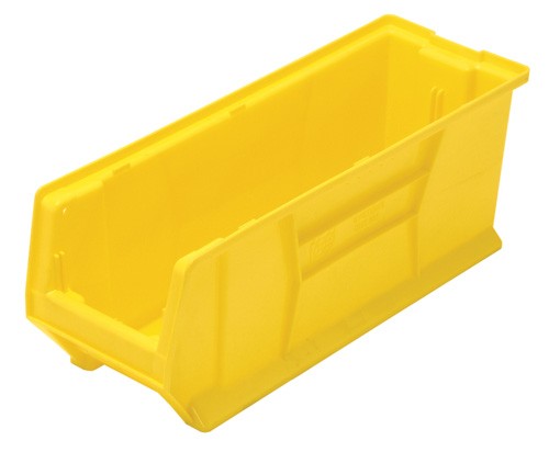 Quantum Food Service QUS951 YL Hulk Stack Shelf Container - 23 7/8 x 8 1/4, Yellow, Case of 6