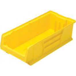 Quantum Food Service QUS952 YL Hulk Stack Shelf Container - 11 x 7, Yellow, Case of 4