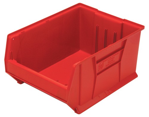Quantum Food Service QUS955 RD Hulk Stack Shelf Container - 23 7/8 x 18 1/4, Red