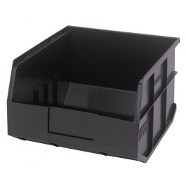 Stackable Shelf Bin, Black - 6 per Cotton