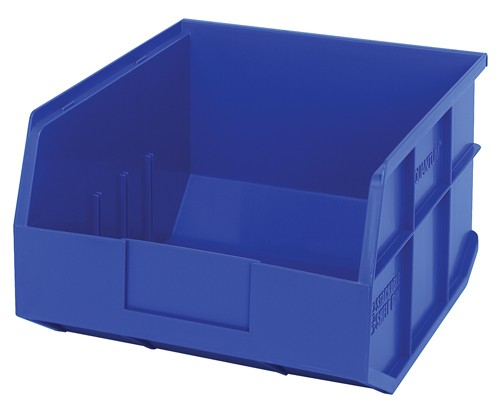 Shelf Storage Bin, Polypropylene, Blue, 7 in H, 11 in W, 12 in L