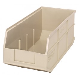 Stackable Shelf Bin - Ivory - Set of 6 - Durable Design