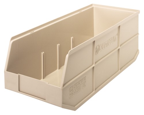 Stackable Shelf Bin, Ivory - 6 per Cotton