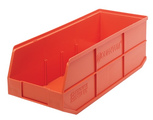 Stackable Shelf Bin, Orange - 6 per Cotton