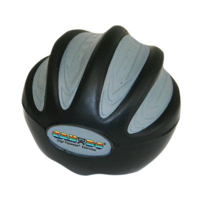FAB 10-1984 Medium Digi-Squeeze Hand & Finger Exerciser Extra Heavy, Black
