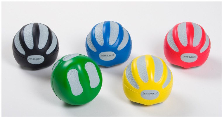 FAB 10-1985 Medium Digi-Squeeze Hand & Finger Exerciser Set - 5 Piece