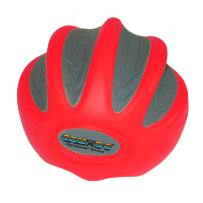 FAB 10-1991 Large Digi-Squeeze Hand & Finger Exerciser Light, Red