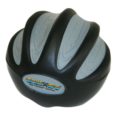 FAB 10-1994 Large Digi-Squeeze Hand & Finger Exerciser Extra Heavy, Black