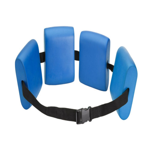 Swim Belt with Adjustable Strap & 4 Floats - Blue