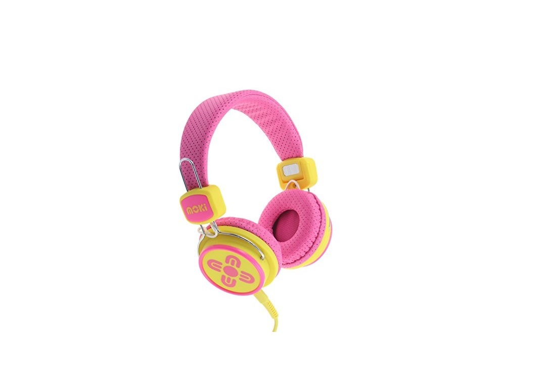 Picture of Moki 404008307-00 Kid Safe On-Ear Headphones&#44; Pink & Yellow - Acchpkspy
