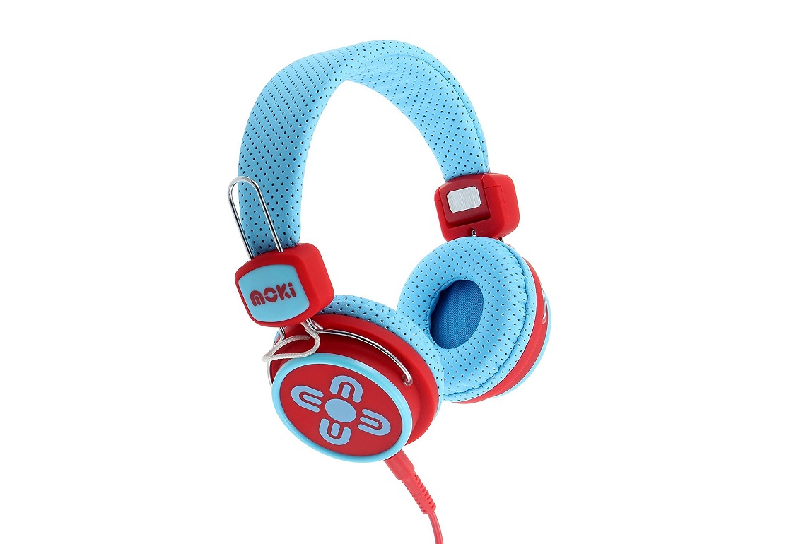 Picture of Moki 404008305-00 Kid Safe Volume Limited Headphones&#44; Blue & Red - Acchpksbr
