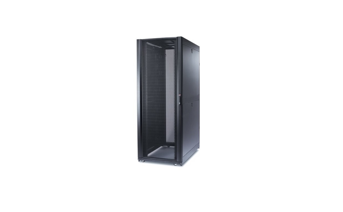 Picture of Schneider Electric 922009084-00 750 x 1200 mm AR3357 Net Shelter SX 48U Enclosure with Sides&#44; Black