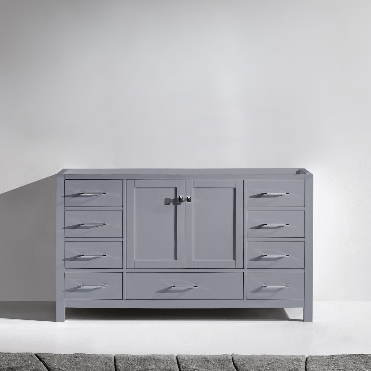 GS-50060-CAB-GR 60 in. Caroline Avenue Single Bathroom Vanity Cabinet in Gray -  VIRTU USA