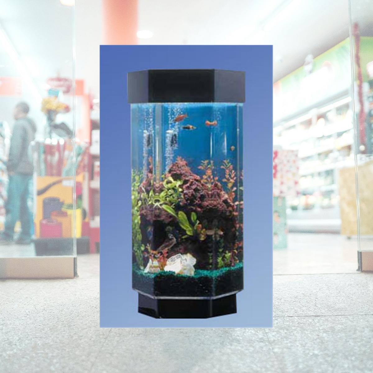 Picture of Midwest Tropical TT-1500 15.5 in. Hexagon Aqua Scape