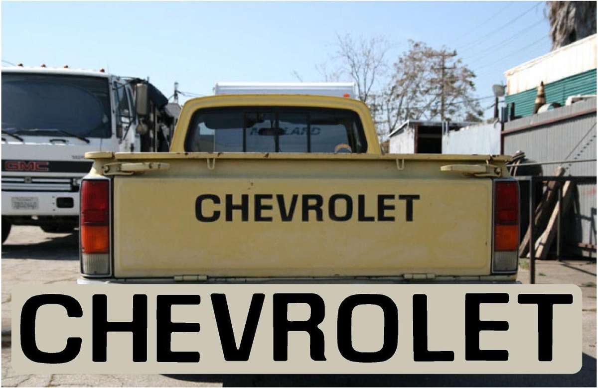 Picture of 3M MR22181 1976-1980 Chevy Luv Truck Pickup Tailgate Letter, White