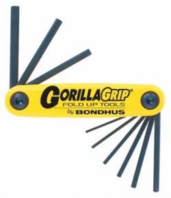 BH12585 0.18-0.37 in. Hex End Gorilla Grip Fold Ups - 5 Piece