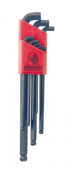 BH16599 1.5-10 mm Stubby Ball End L-Wrench Set - 9 Piece