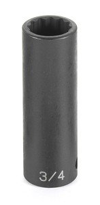 Grey Pneumatic 1" Drive, 60Mm Metric Socket, 12 Points (4160MD)
