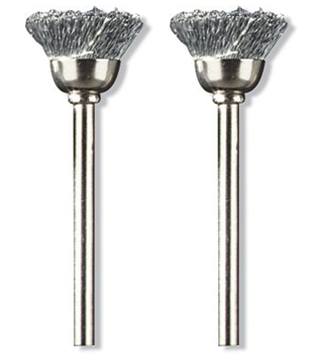 DE442-02 0.5 in. Carbon Steel Brushes - Pack of 2
