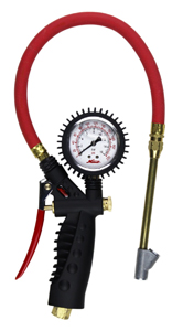Milton  Inflator Gauge Analog with Straight Foot