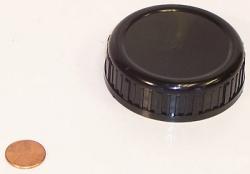 Plastic Cap - Black - Durable Design - Versatile Use