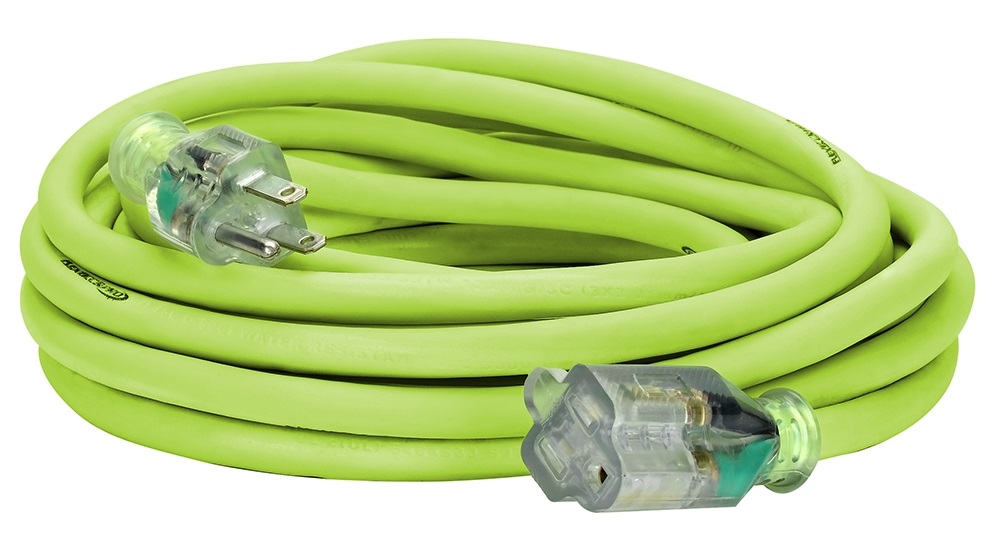 25 in. Flexzilla Pro Indoor & Outdoor Extension Cord, 12 by 3 AWG