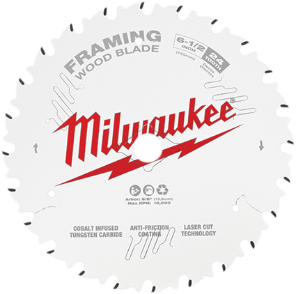 ML48-40-0620 6.5 in. x 24 Tooth Circular Blade Saw