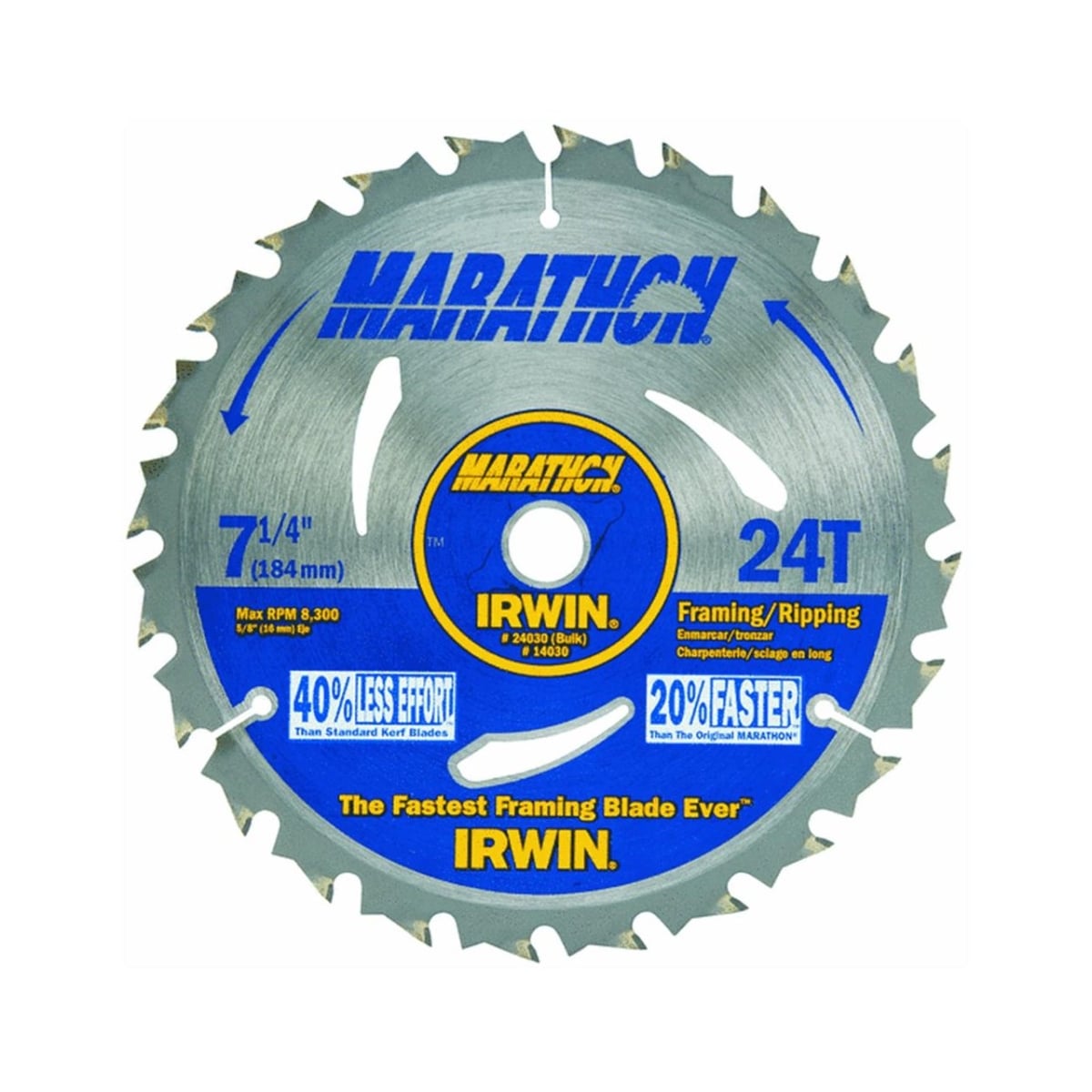 PE24030 7.25 in. x 24 Tooth Framing & Ripping Saw Blade