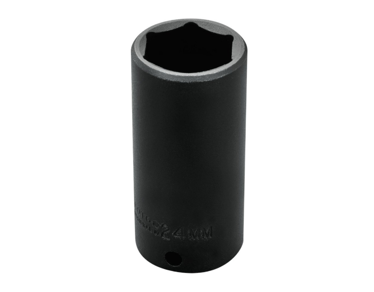 POJ5224MH 0.37 in. 24 mm 6 Point Socket Drive Deep Impact, Black Oxide