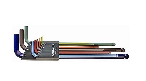 Picture of Bondhus BH69699 1.5 x 10 mm Xl Metric Color Guard - 9 Piece