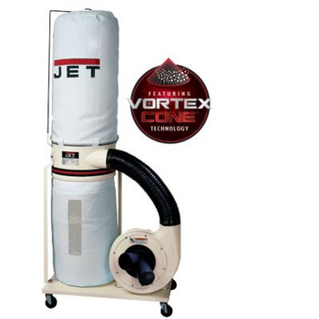 Picture of JPW Industries WC708657K DC-1100VX-BK Vortex Dust Collector 1.5HP 1PH 115-230V 30-Micron Bag Filter Kit