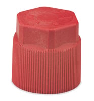 FJ2612 R134A SRVC Port Cap, High Side Red - 10 mm x 1.25