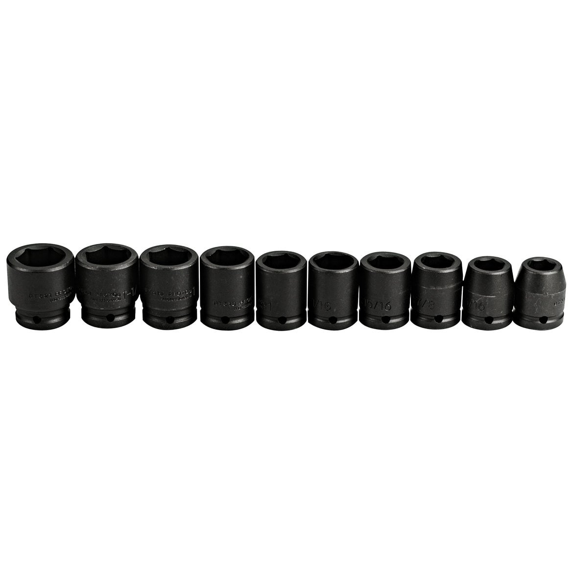 Ind Tools POJ07500-10 0.75 in. Drive Impact Socket Set - 10 Piece