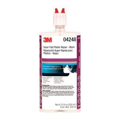 04248 200 ml Repair Adhesive Super Fast, Black