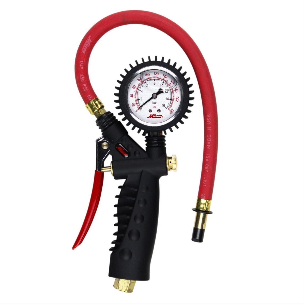 MIS-574A Inflator Gauge Analog with Straight Chuck