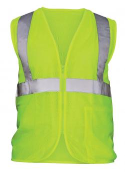 SA690-1108 Class 2 Hi-Viz Fr Safety Vest, Yellow - Medium