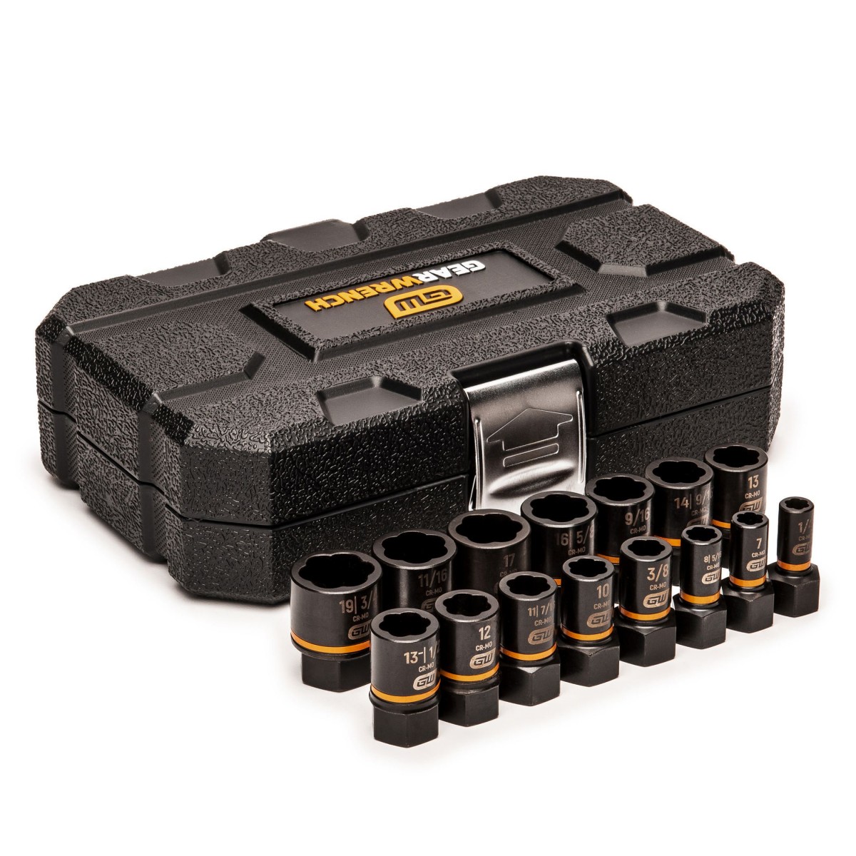 GWR84783 0.25 x 0.37 in. Drive Bolt Biter Extraction Socket Set - 15 Piece