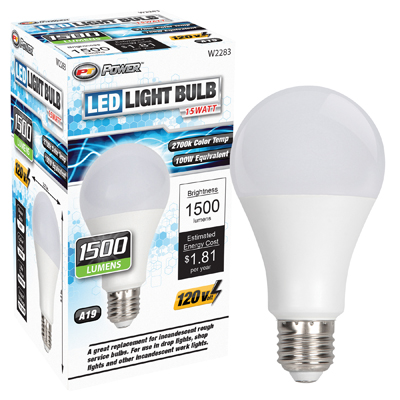 PTW2283 1500 Lumens 120V Rough Service Light Bulb