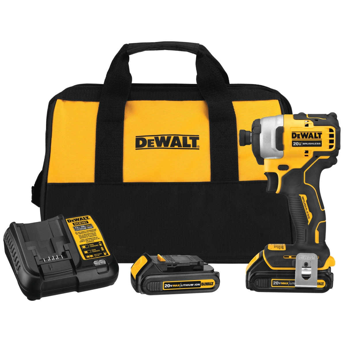 Picture of Dewalt & Black & Decker DWDCF809C2 20V Max Atomic Brushless Compact Impact Drive