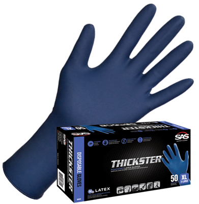 SA6604-20 14 Mil Latex Thick Safety Proof Gloves - 50 per Box