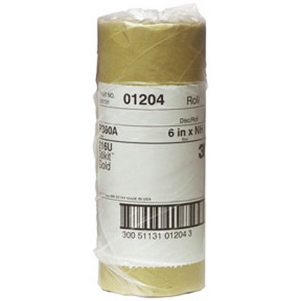 Picture of 3M 3M01204 6 in. Dia Stikit Gold Paper Disc Roll - 360A - 75 Roll
