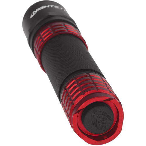 Picture of Bayco BYUSB-558XL-R USB Tactical LED 900 Lumens Flashlight with Holster - Red